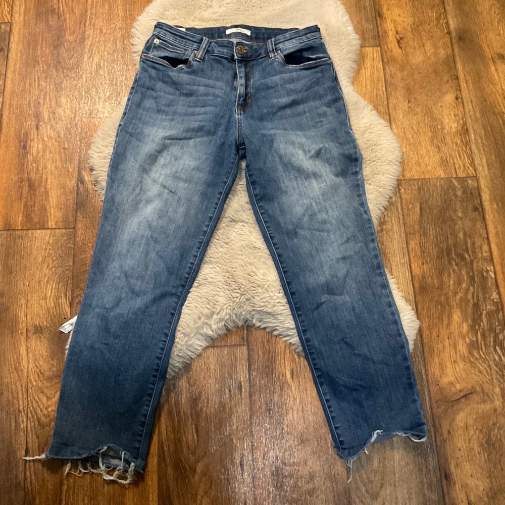 STS Blue Caroline High Rise Denim Jeans Size 29 Raw Hem Medium‎ Blue Womens